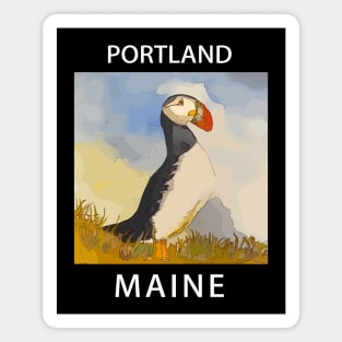 Puffin, Portland Maine Magnet